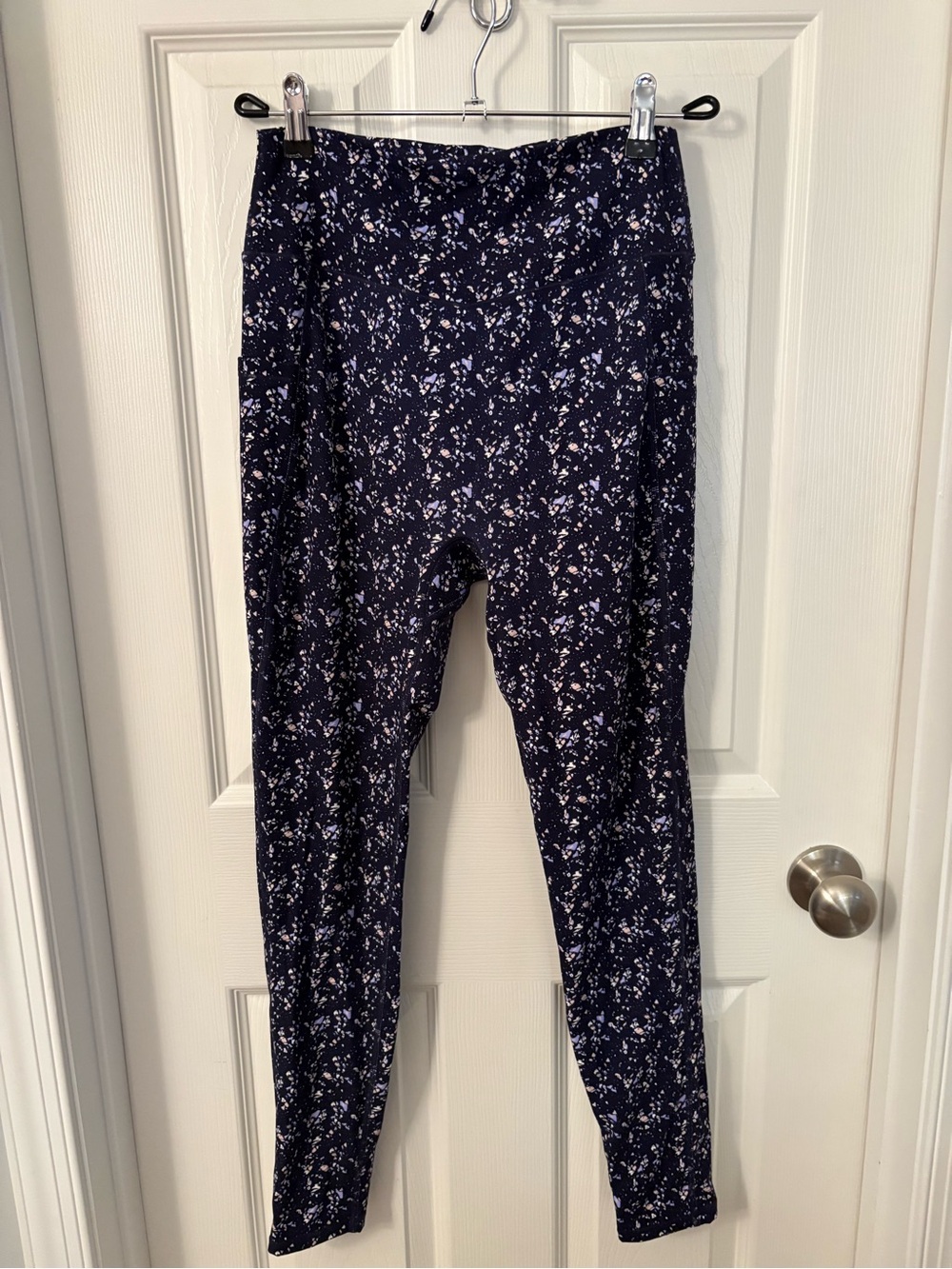 Buffbunny Rosa Pocket Legging - Navy Terrazzo Size Large